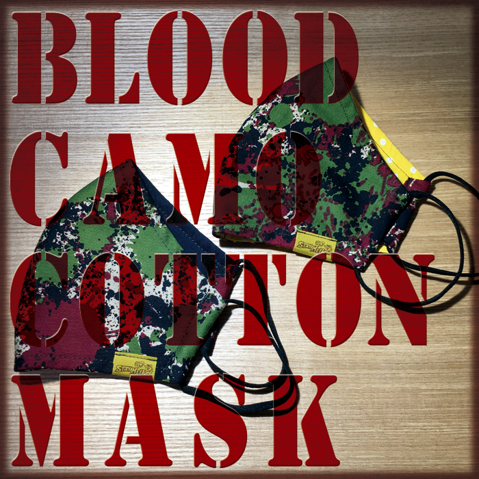 BLOOD CAMO COTTON MASK